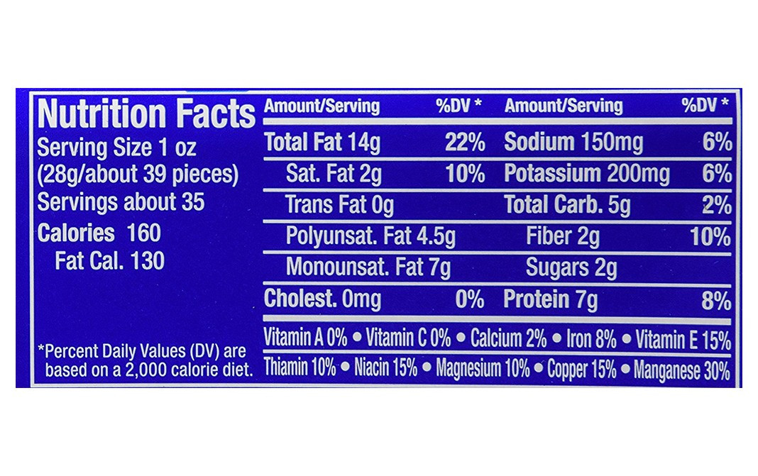 Planters Dry Roasted Peanuts Nutritional Information at Marilyn Payne blog